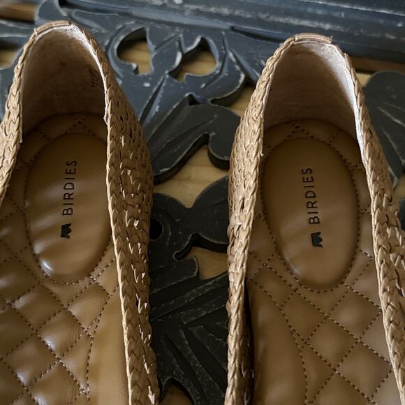 Birdies Goldfinch Woven Dawn Beige Slip On Pointed Toe Ballet Flats Size 9 - Picture 10 of 11